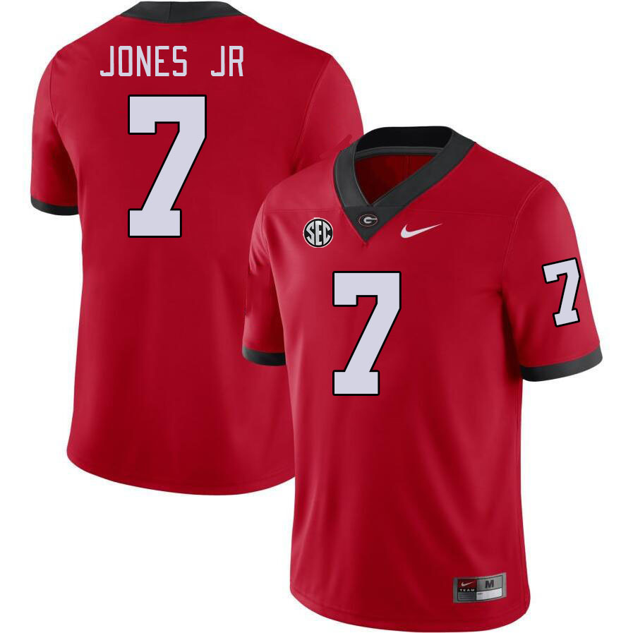 Men #7 Marvin Jones Jr Georgia Bulldogs College Football Jerseys Stitched-Red